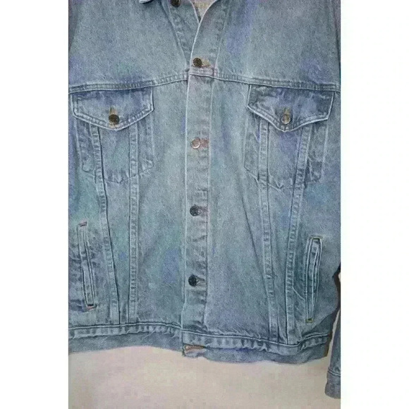 Gold Wing Road Rider Vintage Denim Graphic Biker Oversized Y2K Jacket Men's XXXL - Picture 5 of 16